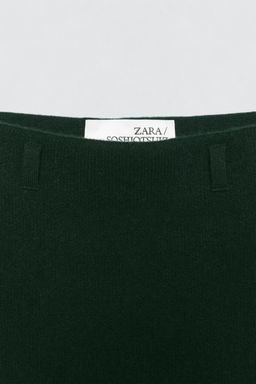100% WOOL MIDI SKIRT SOSHIOTSUKI X ZARA  фото 15