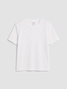 Slim Fit Bisiklet Yaka Erkek Ti??rt
