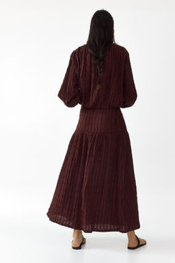 Falda midi en punto texturizado - H&m фото 4