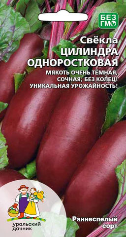 Свёкла ЦИЛИНДРА ОДНОРОСТКОВАЯ  Не требует прореживания! Отлично хранится всю зиму! Без колец!
