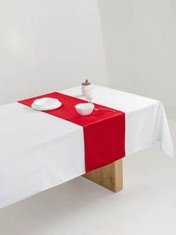 Дорожка настольная, 40х160 см, бархат, красная, Luck gift - Anna lafarg фото 4