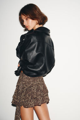 PLEATED RUFFLE SKORT - Zara фото 5