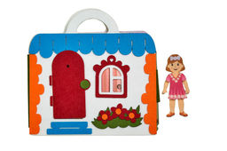 Дидактический коврик Сумка-игралка Кукольный домик