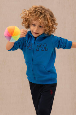 U. S. Polo Assn Детская кобальтово-синяя толстовка с капюшоном - U.s. polo assn фото 5