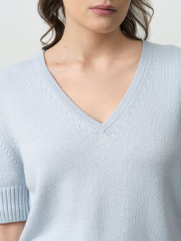 Джемпер женский из кашемира 3060 аквамарин