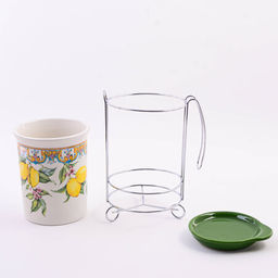 60176 Подставка д/стол/прибор 3пр Лимонный праздник доломит LR(х24) - Mayer&boch фото 2