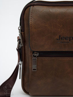 Сумка мужская 6638-2 coffee Jeep в Новосибирске