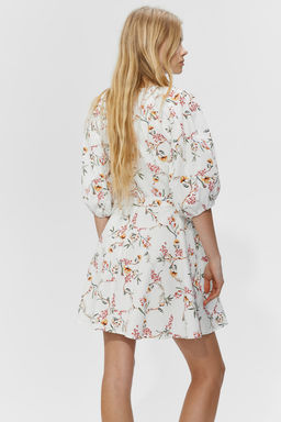 Vestido de algodon con cinturon de anudar - H&m фото 4