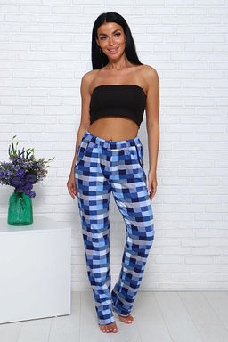 Брюки с карманами (01002, голубой) - Плиона фото 4