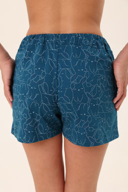 Шорты женские из кулирки Молодежные петроль