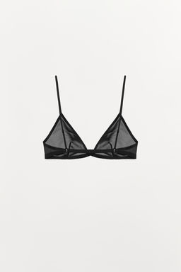 BRALETTE TRIANGULAR CON POLIAMIDA / Negro - Zara фото 5