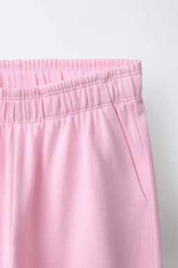 PANTAL?N FELPA HEAVY JERSEY WIDE LEG / Rosa - Zara фото 3