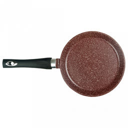 Сковорода блинная с тефлоновым покрытием д24см "Шоколад", h2см, s0,3см, ручка из термостойкого пластика (Россия)