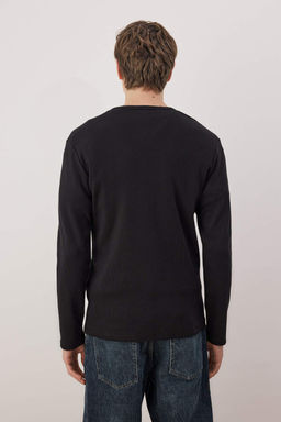 Siyah Regular/Normal Kesim Dugmeli Yaka Ribanal? T-Shirt TMNAW26TS00000 - Trendyolmilla фото 8
