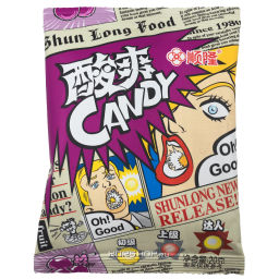Кислые конфеты со вкусом винограда Shunlong, Китай, 20 г