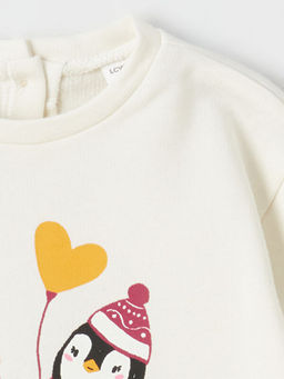 Bisiklet Yaka Uzun Kollu K?z Bebek Ti??rt 2li - Waikiki фото 3