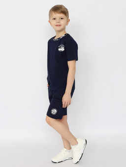 CRB wear/CSKB 63786-41-401 Футболка для мальчика,темно-синий/Ex.Cherubino  фото 3