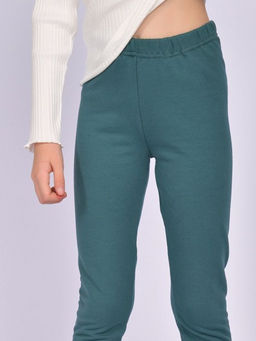 BK1525L.С3 Лосины для девочки утепленные - Almond фото 3