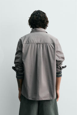 Рубашка RELAXED FIT ALGODON серая
