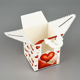 Цена за 2 шт. Коробка сборная Любовное послание 9?11?9 см