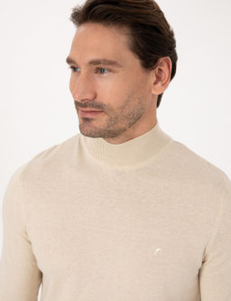 Bej Slim Fit Basic Kazak - Cacharel фото 2