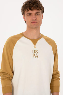 Erkek Bisiklet Yaka Regular Fit Haki Sweatshirt - U.s. polo assn фото 2