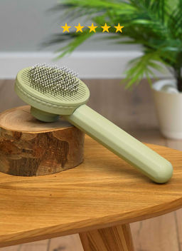 Пуходерка самоочищающаяся для собак и кошек, с каплей, 18 см., цвет в ассортименте PS004