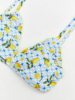 V Yaka ??kar?labilir Pedli Kad?n Bikini ?st?