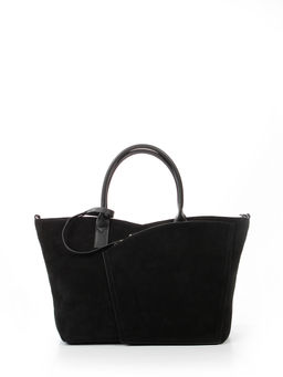 LACCOMA сумка C1059-F-черный натуральная замша, натуральная кожа полиэстер