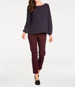 Блузка, сине-бордовая - Ashley brooke фото 3