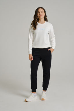 Брюки трикотажные удлиненные Черный