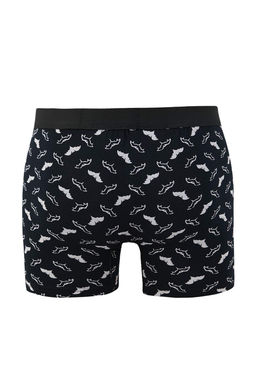 Siyah Desenli Pamuklu Likral? 3lu Boxer TMNAW26BX00000 - Trendyolmilla фото 3