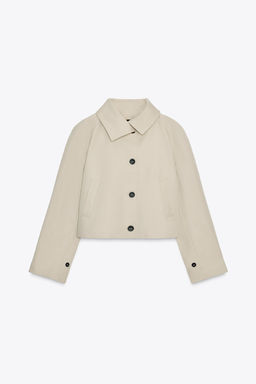 WATER-REPELLENT SHORT TRENCH COAT ZW COLLECTION - Zara фото 7