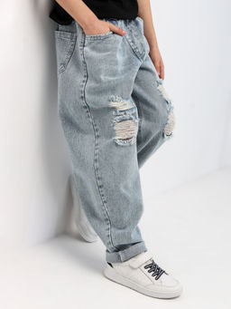 Джинсы-бананы для мальчиков - Синий мир фото 6