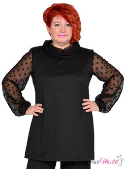 ТУНИКА ИЗ ТРИКОТАЖА МИЛАНО Модель №1762 размеры 44-84 - Plus moda фото 2