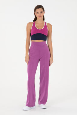 Женские фиолетовые спортивные штаны