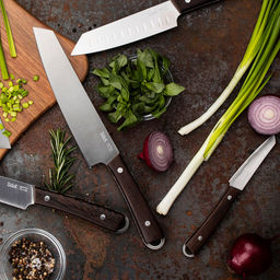 Нож кухонный филейный Katto 15см из нержавеющей стали, s2,3мм, ручка из нержавеющей стали и дерева венге, отверстие для подвешивания, цветная коробка, TalleR (Китай) - Домашняя мода фото 3