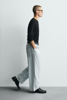 LIGHTWEIGHT LOOSE WIDE-LEG JEANS - Zara фото 15