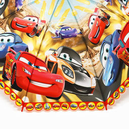 Зонт детский, 8 спиц, Ø 87 см, Тачки