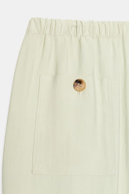 PANTAL?N CARROT CINTURA EL?STICA / Verde agua - Zara фото 9