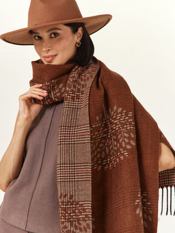 в составе ШЕРСТЬ  и КАШЕМИР Большой, мягкий, теплый  двусторонний палантин