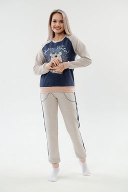 Костюм женский из футера Гамми индиго - Амадэль фото 28