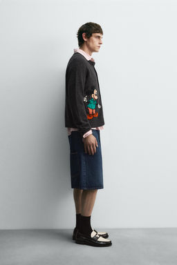 DENIM BERMUDA JORTS HARRY LAMBERT FOR ZARA X DISNEY  фото 4