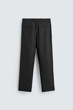PANTAL?N TRAJE RELAXED FIT / Antracita oscuro - Zara фото 8