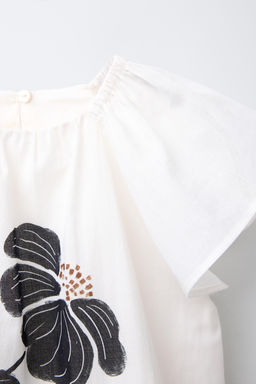 FLORAL PRINT BLOUSE - Zara фото 3