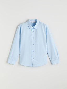 Basic Uzun Kollu Erkek ?ocuk G?mlek