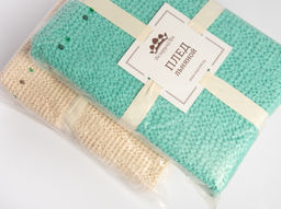 19с126-ШР/у./л.с.уп. 180*160 Плед "Зефир" цв.1504 светло-сиреневый