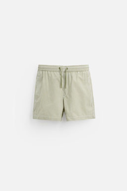REGULAR STRIPE SEERSUCKER SWIMMING TRUNKS - Zara фото 5