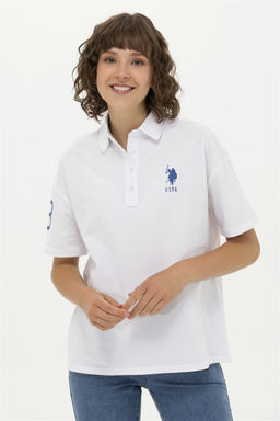 Женщина белая поло Yaka t -Frish Surprise Discount в корзине - U.s. polo assn фото 3