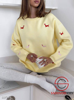 Теплая кофта с таксами - Bruno фото 6